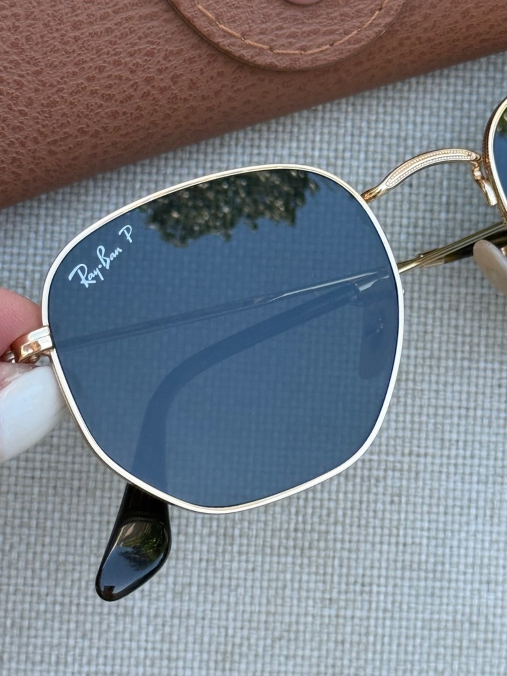 Ray-Ban Hexagonal Flat Sunglasses (51021) - Polarized - NWOT - Picture 5 of 15